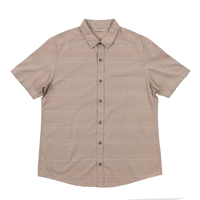 Burnside - Linen Stripe Camp Collar Button Up