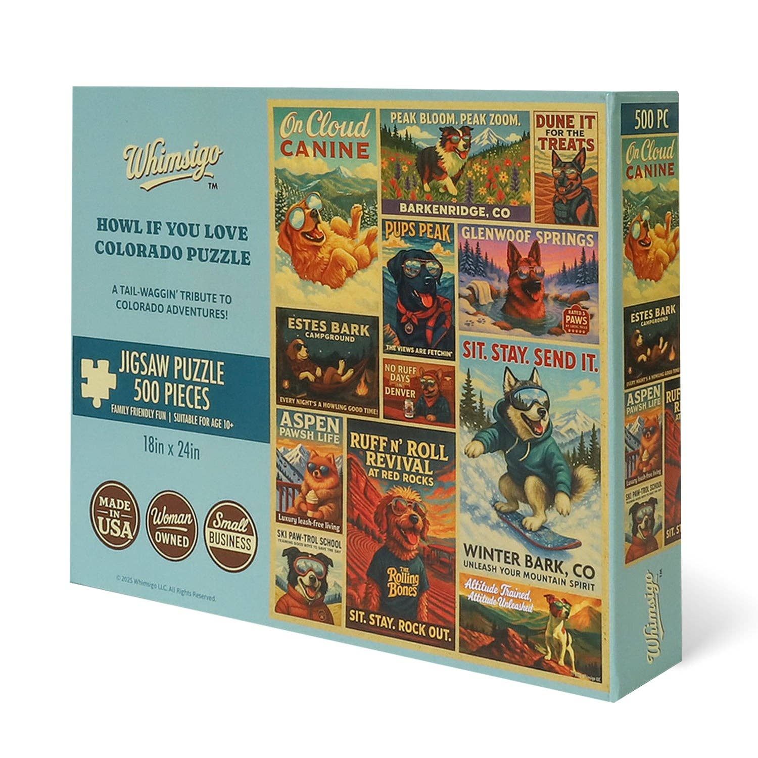 Whimsigo - Howl If You Love Colorado (500 Piece) Jigsaw Puzzle