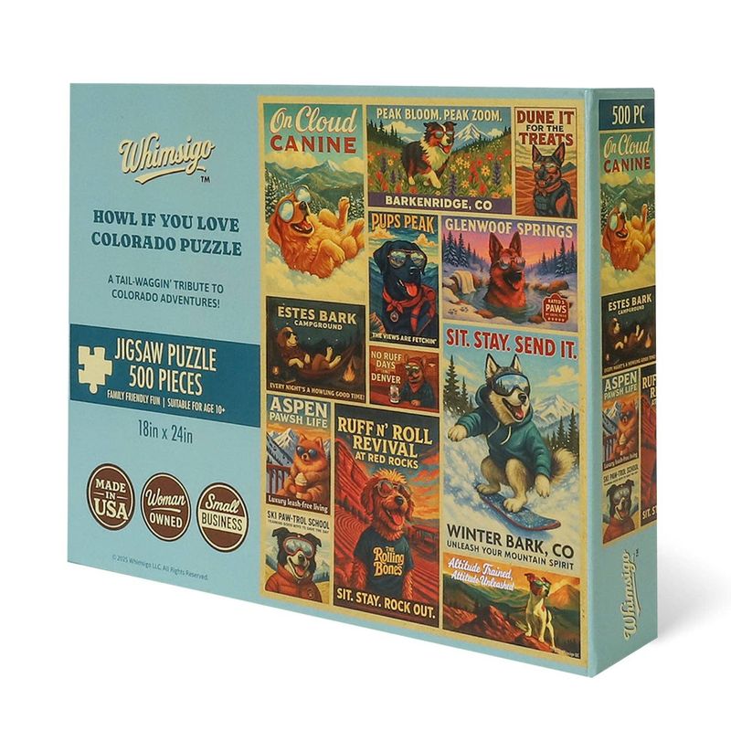 Whimsigo - Howl If You Love Colorado (500 Piece) Jigsaw Puzzle