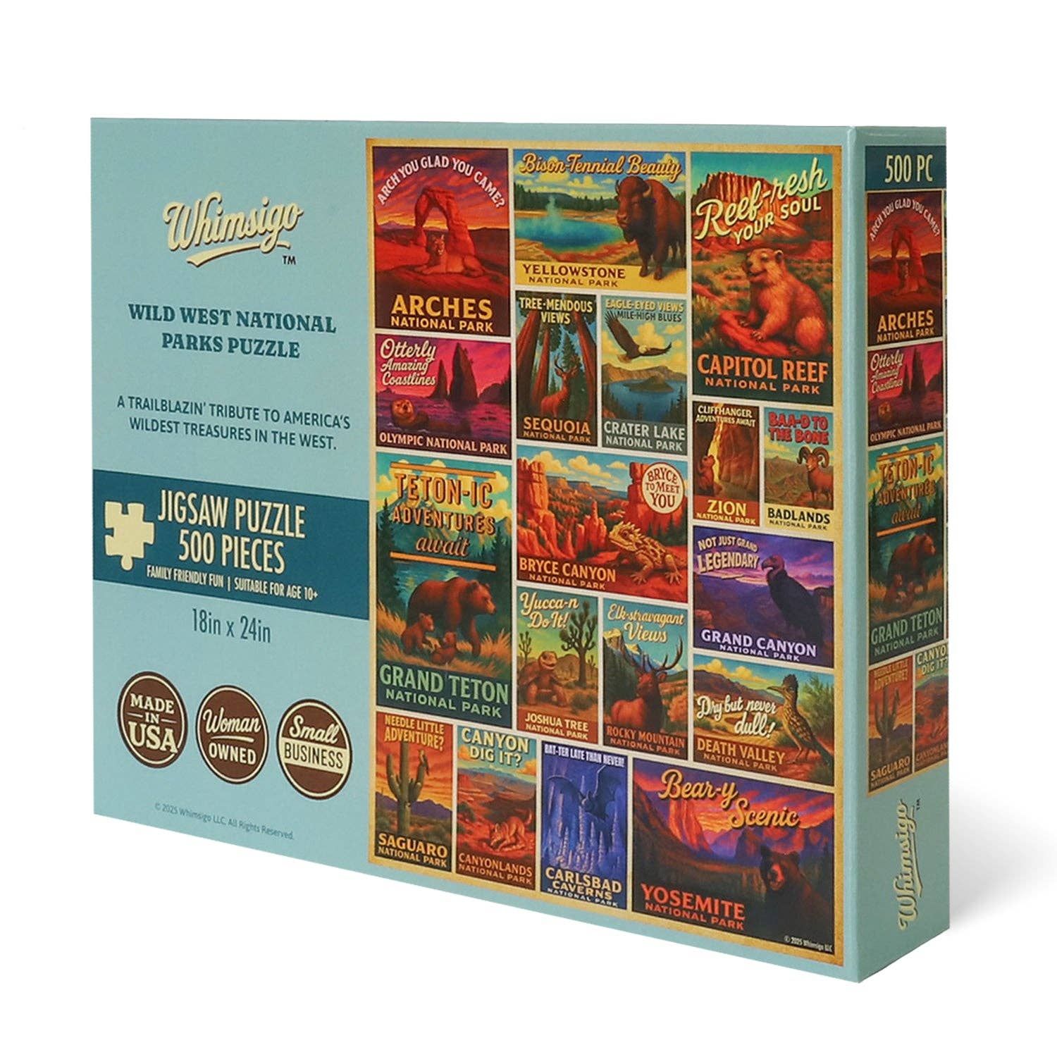 Whimsigo - Wild West National Parks (500 Piece) Jigsaw Puzzle