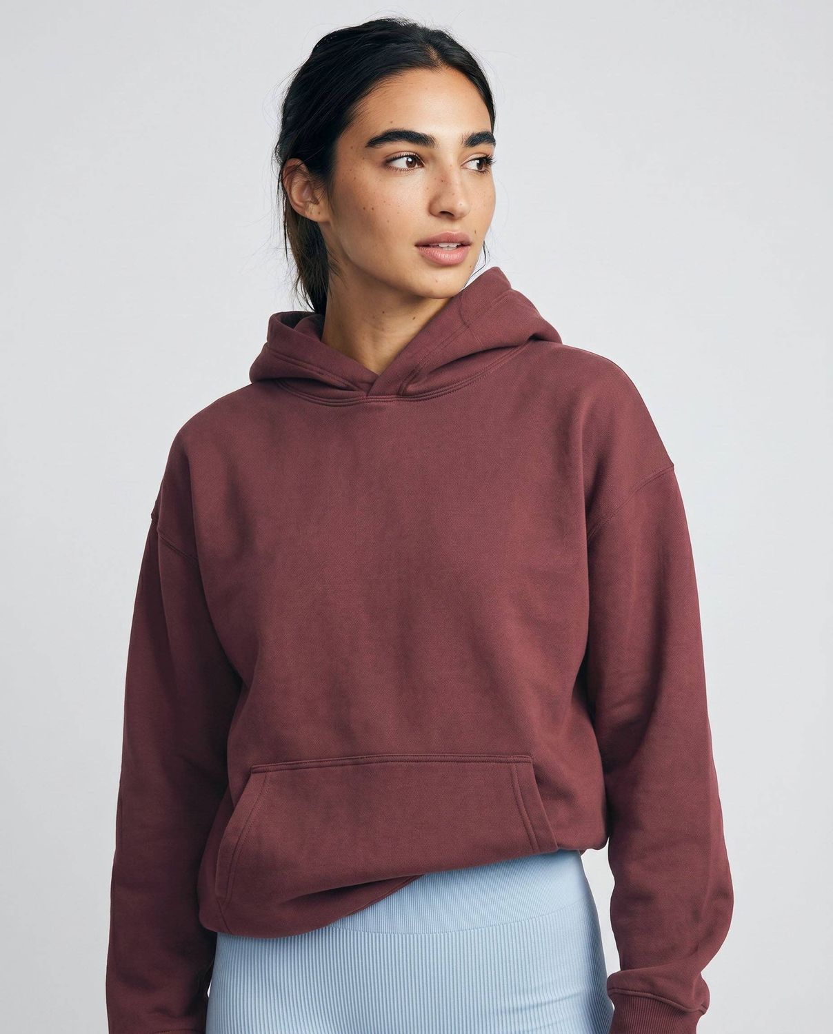 LIV Outdoor - Hayden Oversized Hoodie, Color: Oxblood Red, Size: M
