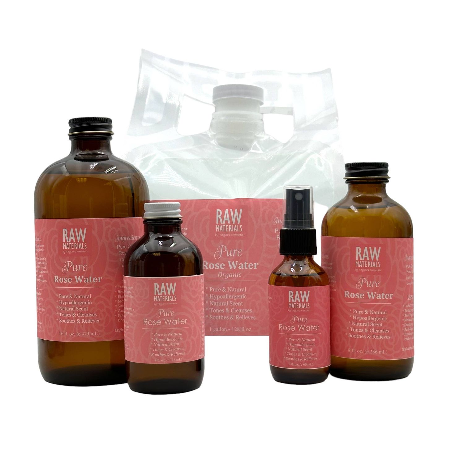 Taylor's Naturals - 100% Pure ORGANIC Rose Water
