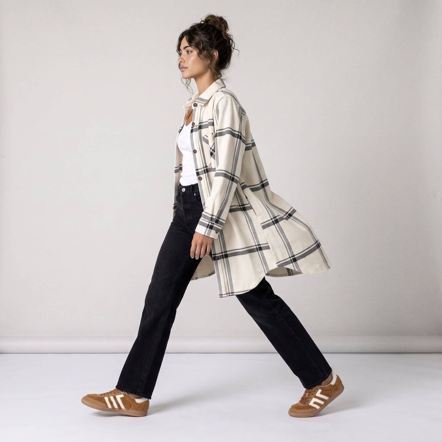 Women's Shay Faux Wool Long Button Coat
