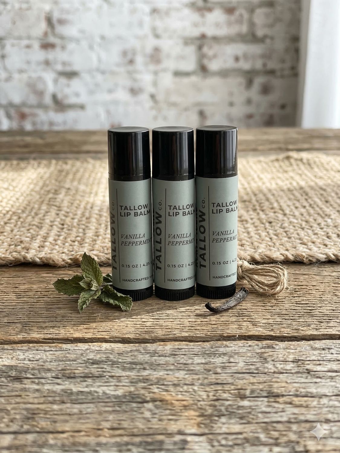 North Idaho Tallow Co. - Tallow Vanilla Peppermint Lip Balm