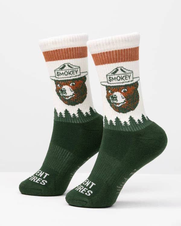 The Landmark Project - Prevent Wildfires Sock, Color: Spruce, Size: L/XL