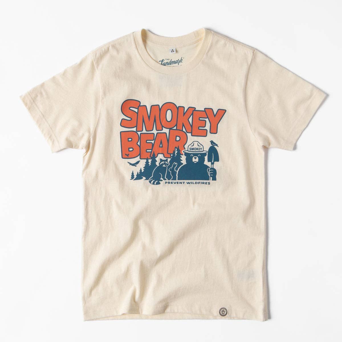 The Landmark Project - Smokey Bear Campaign Unisex Short Sleeve Tee, Color: Cottonwood, Size: S