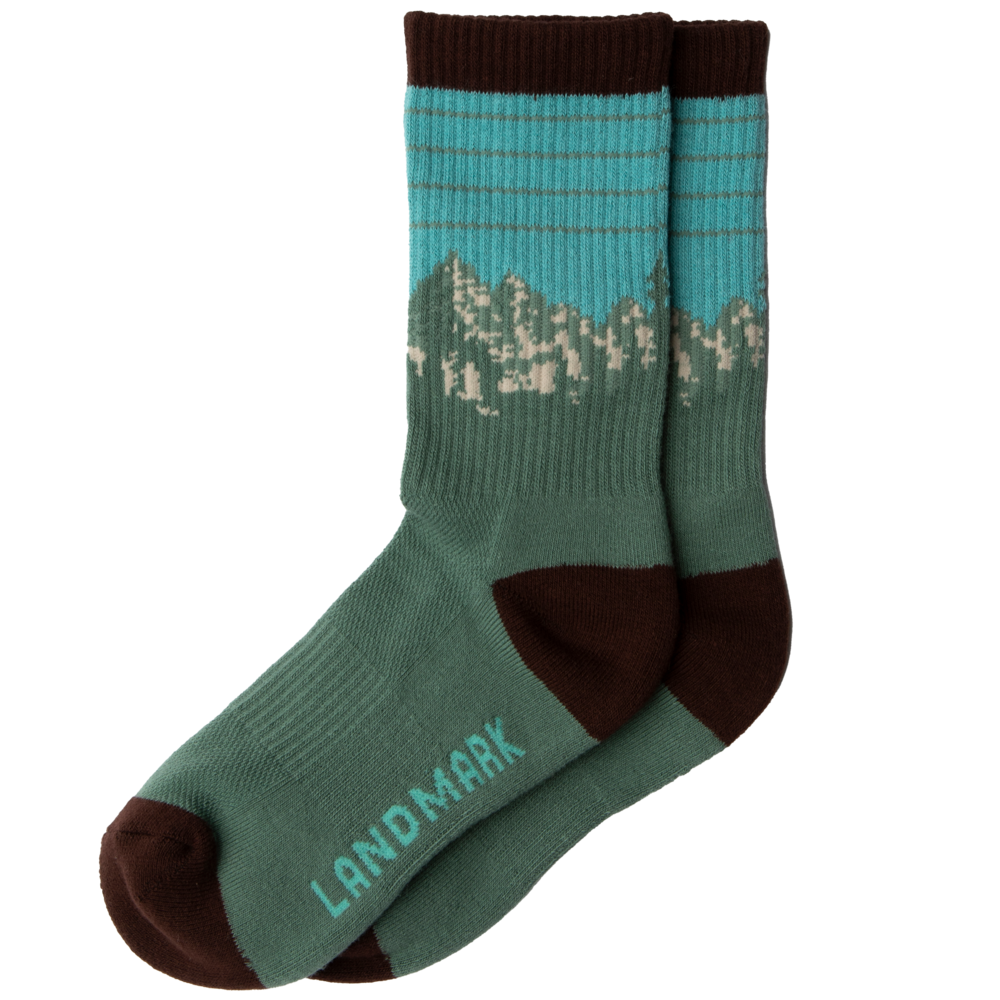 The Landmark Project - Alpine Summit Sock, Color: Evergreen, Size: S/M