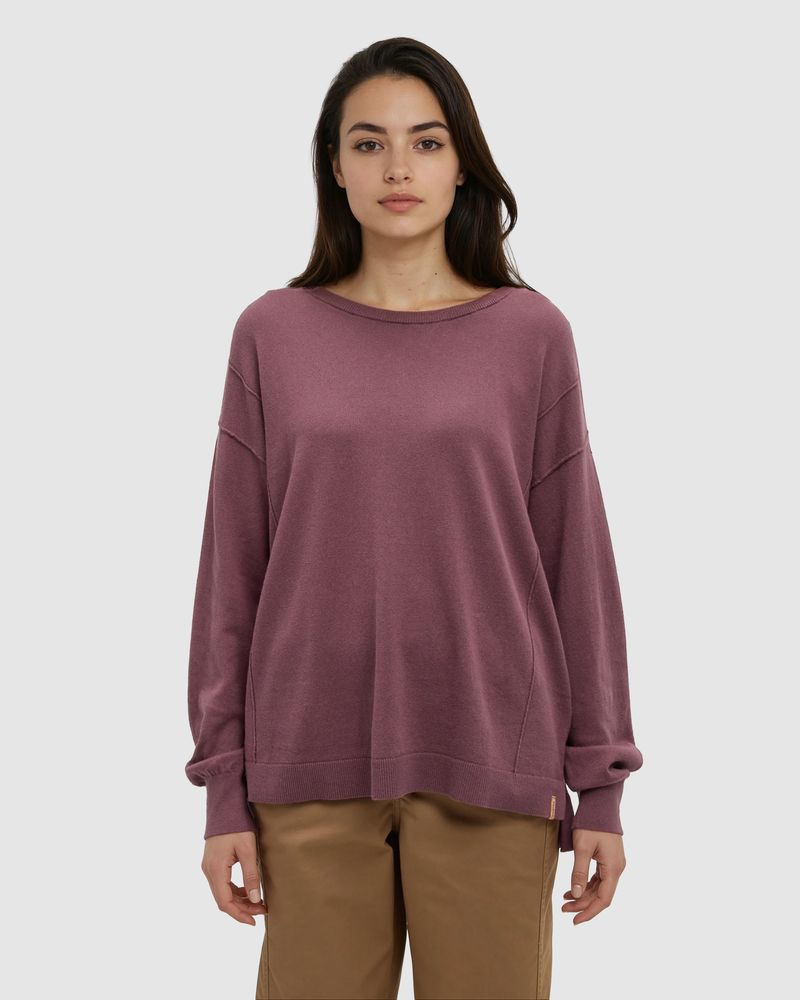 tentree Holly Sweater – Mauve Stone