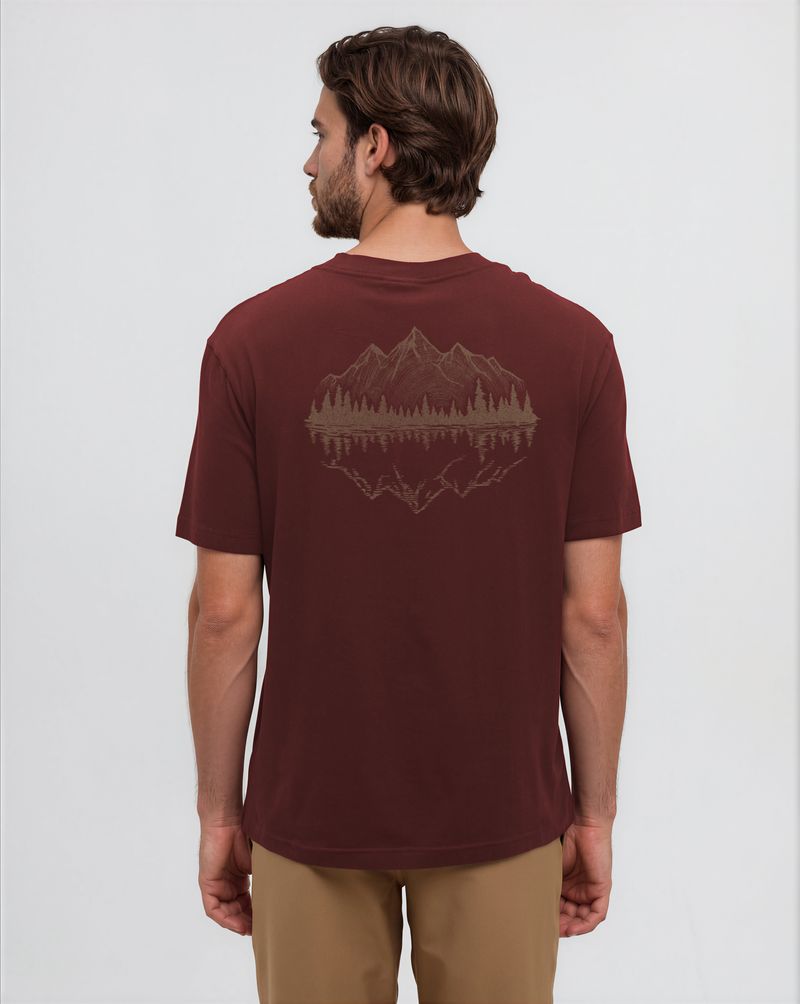 tentree Mountain Portal T-Shirt – Red Chestnut/Hazelnut