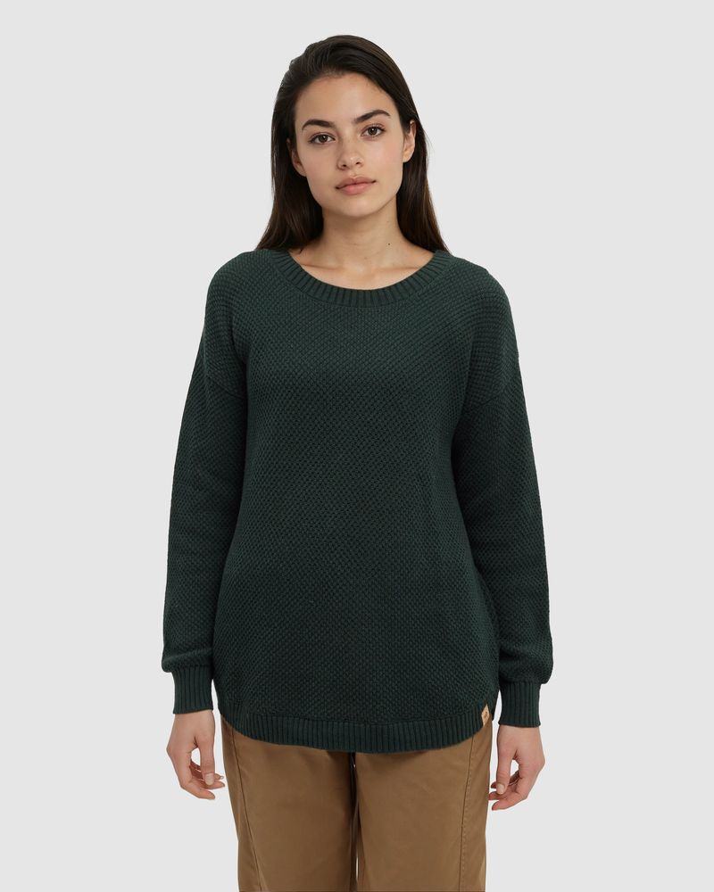 tentree Broughton Sweater – Dark Forest Green