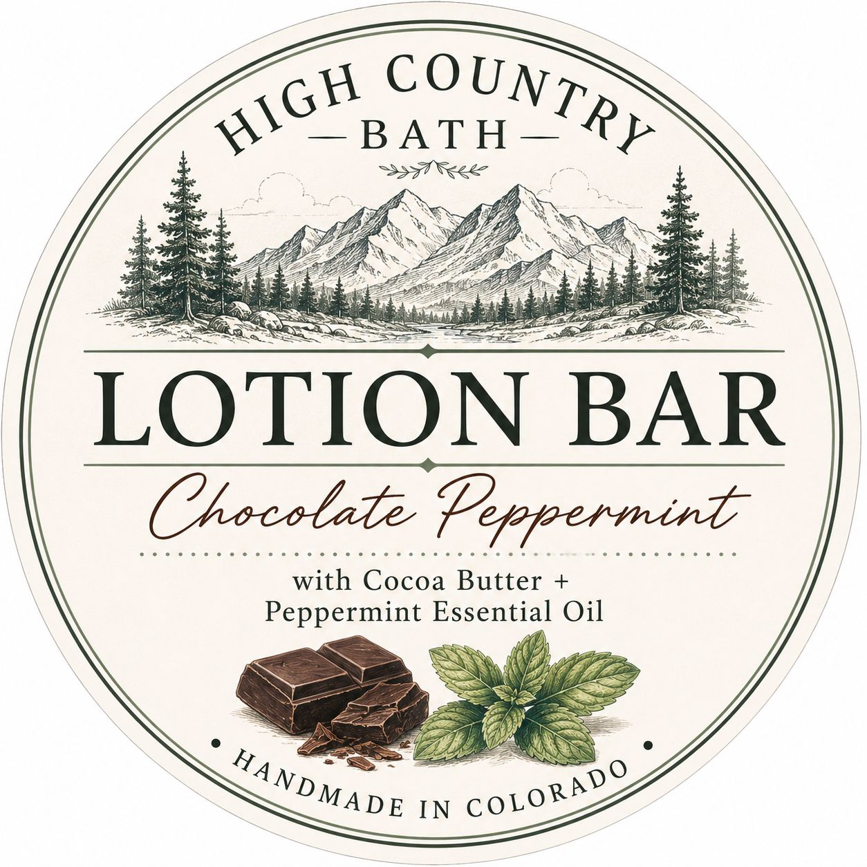 High Country Bath Lotion Bar
