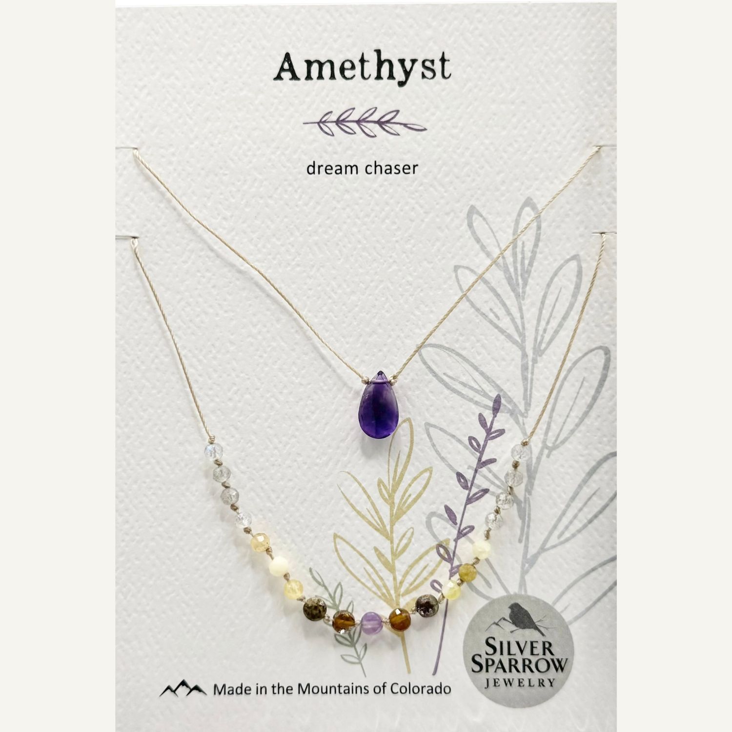 Amethyst double layer necklace(1)