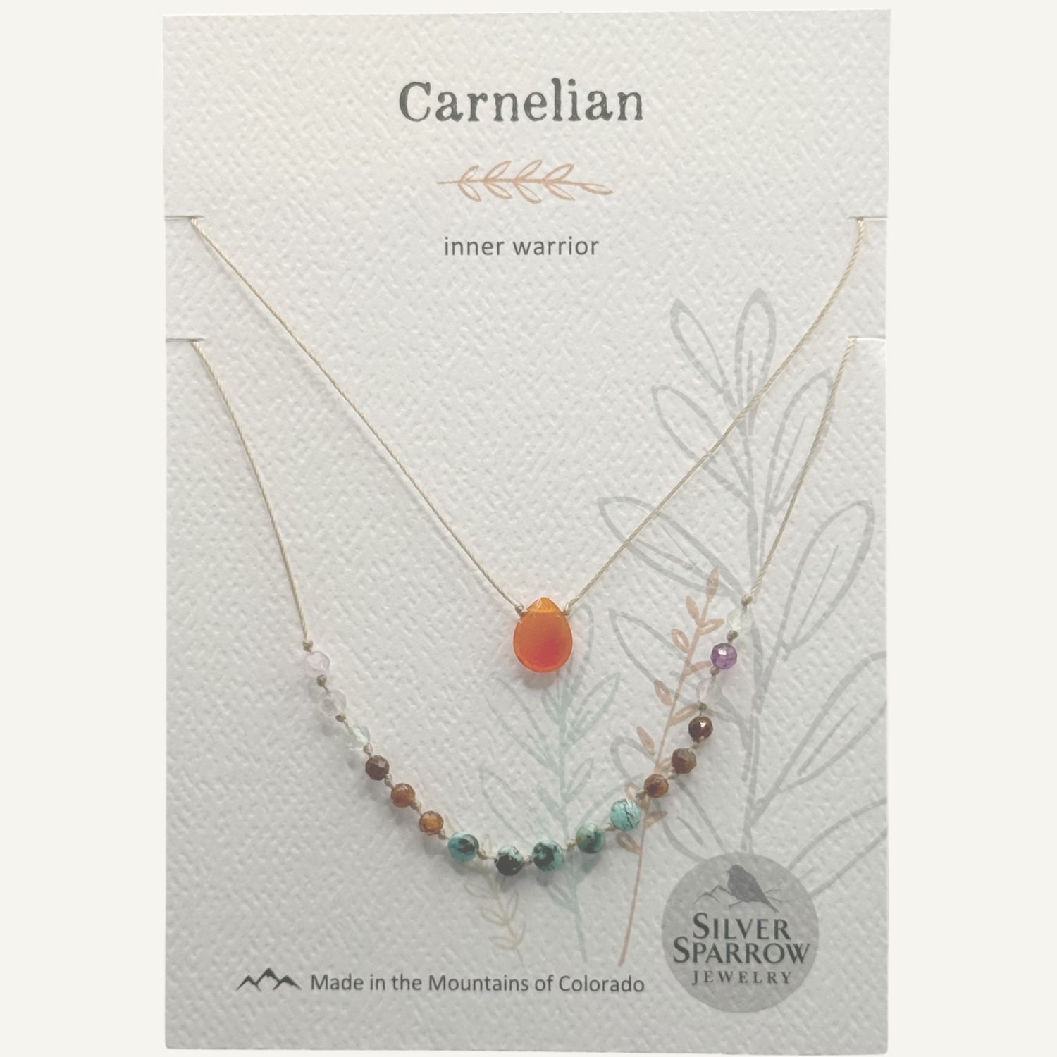 Carnelian double layer necklace(1)