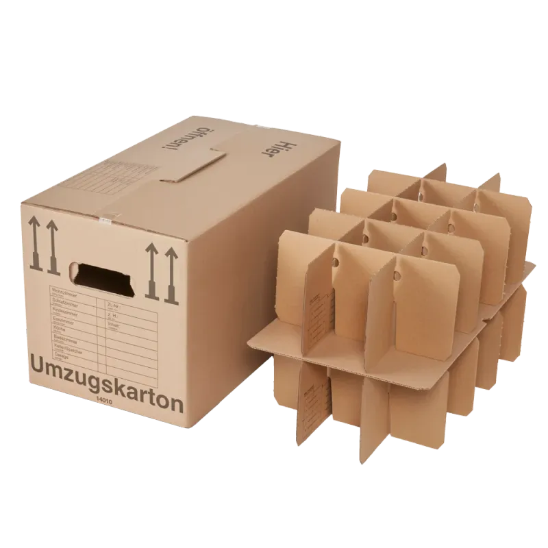 Gläserkarton inkl. Einsatz