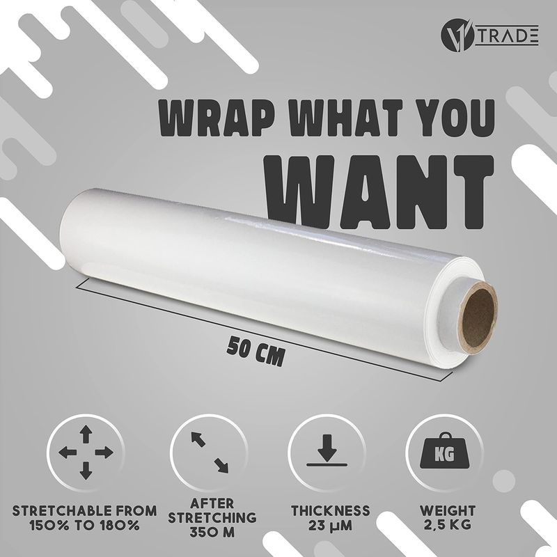 Strechfolienrolle 350 m/50 cm/23 µm