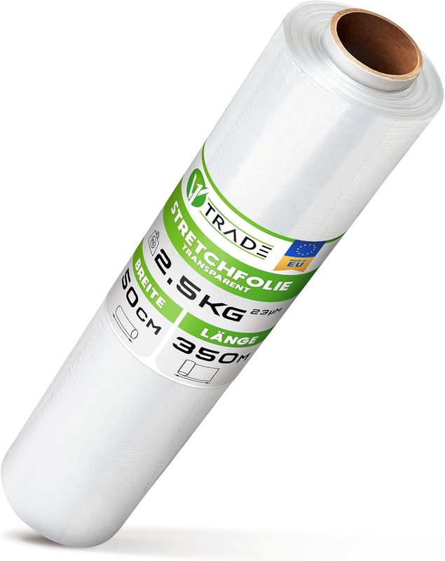 Strechfolienrolle 350 m/50 cm/23 µm