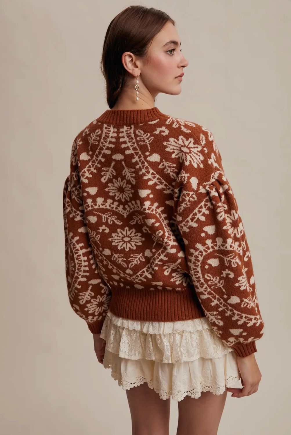 Heart Jacquard Sweater