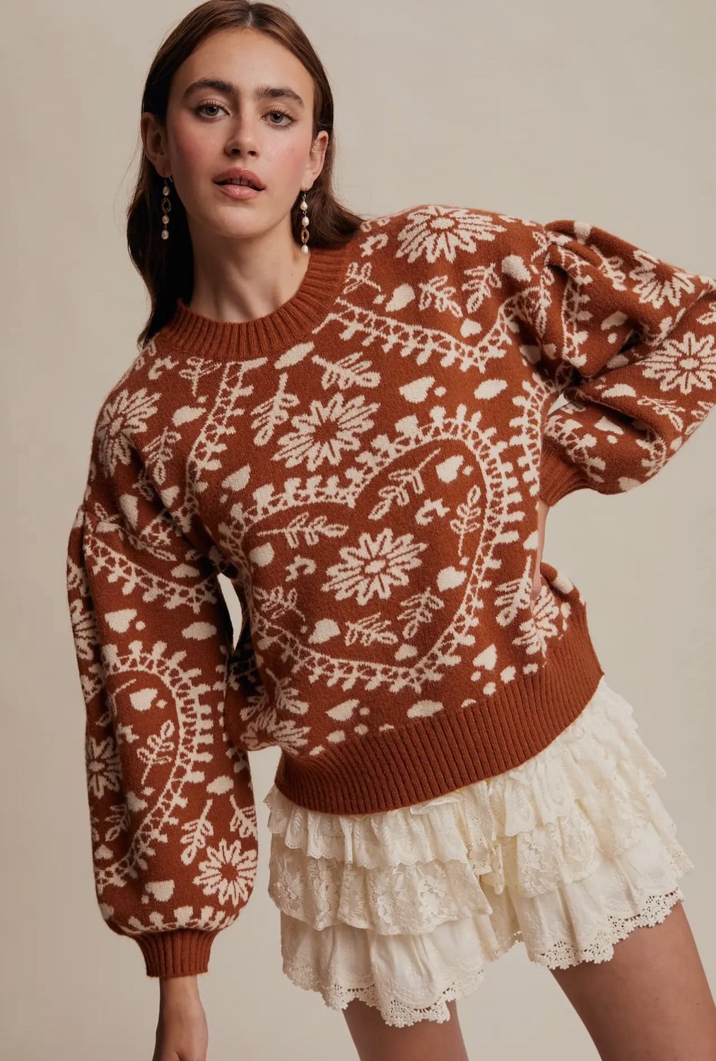 Heart Jacquard Sweater