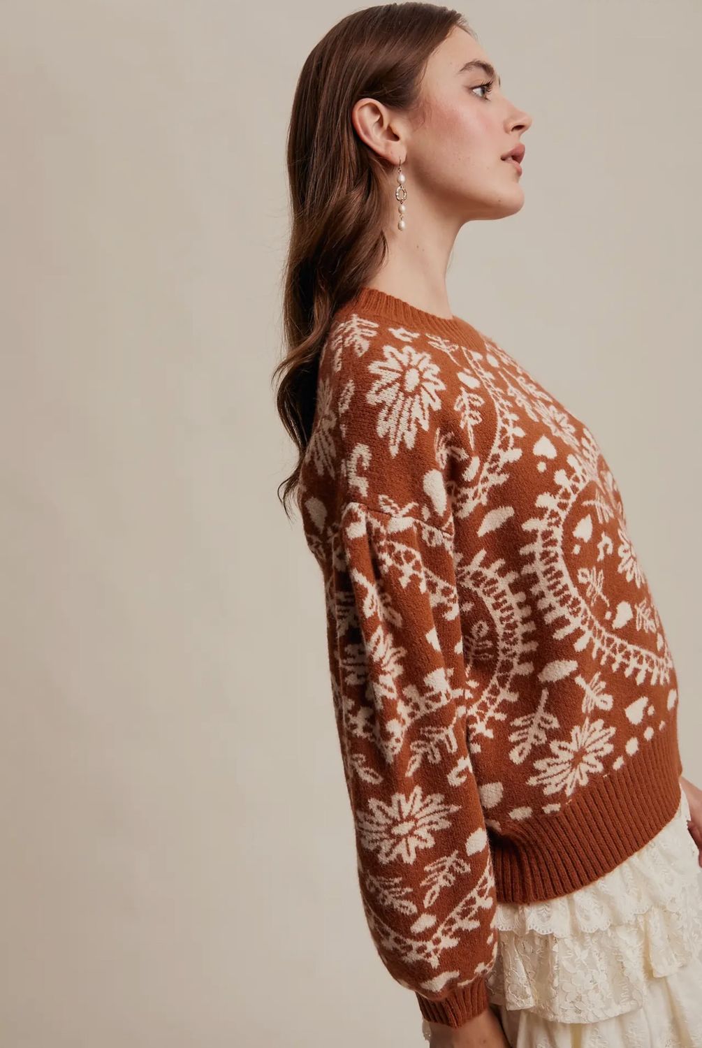Heart Jacquard Sweater