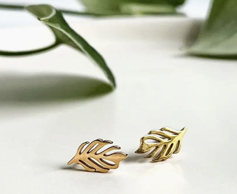 Frond Stud Earring