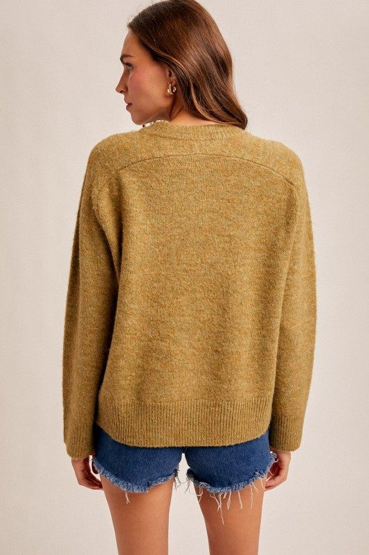 Crew Neck Relaxed Fit Everyday Essential Sweater