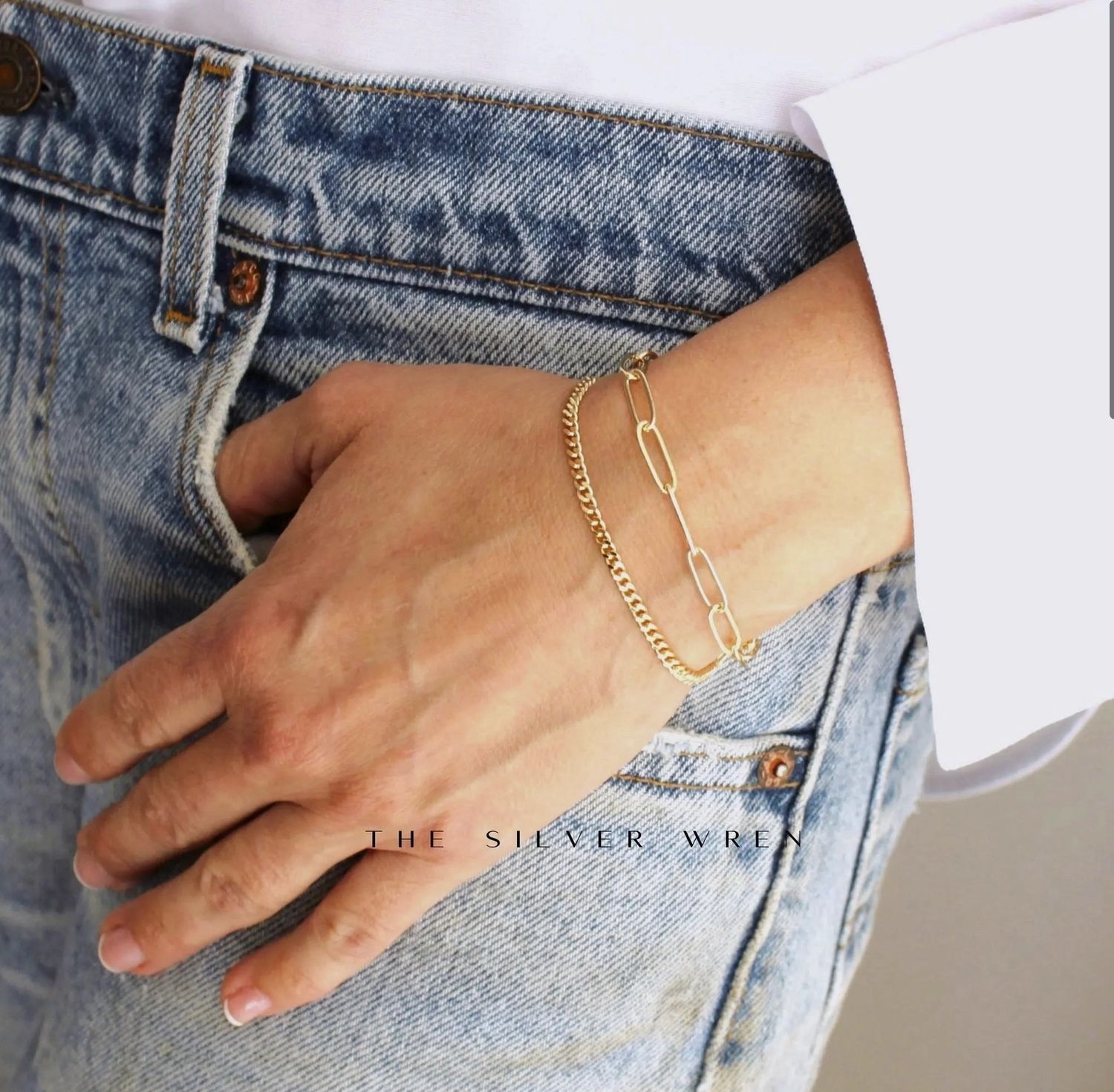 Double Chain Gold Bracelet