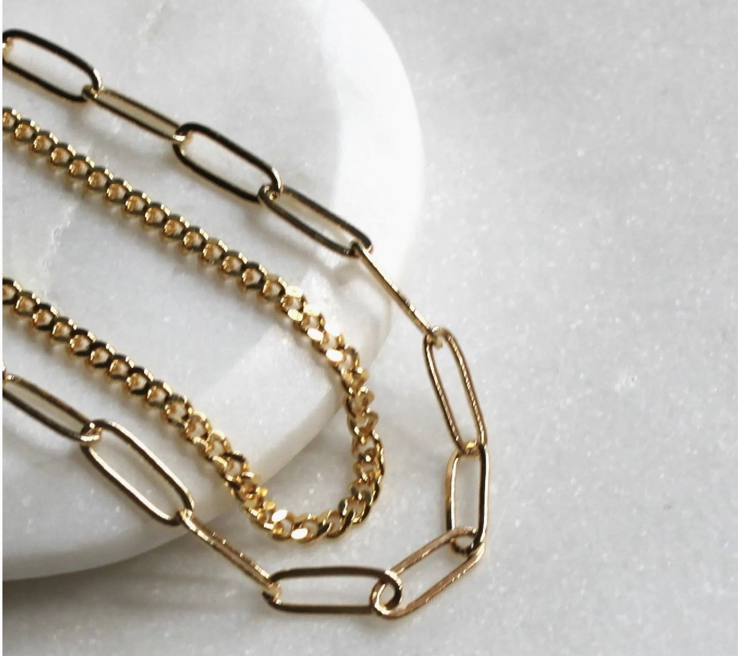 Double Chain Gold Bracelet