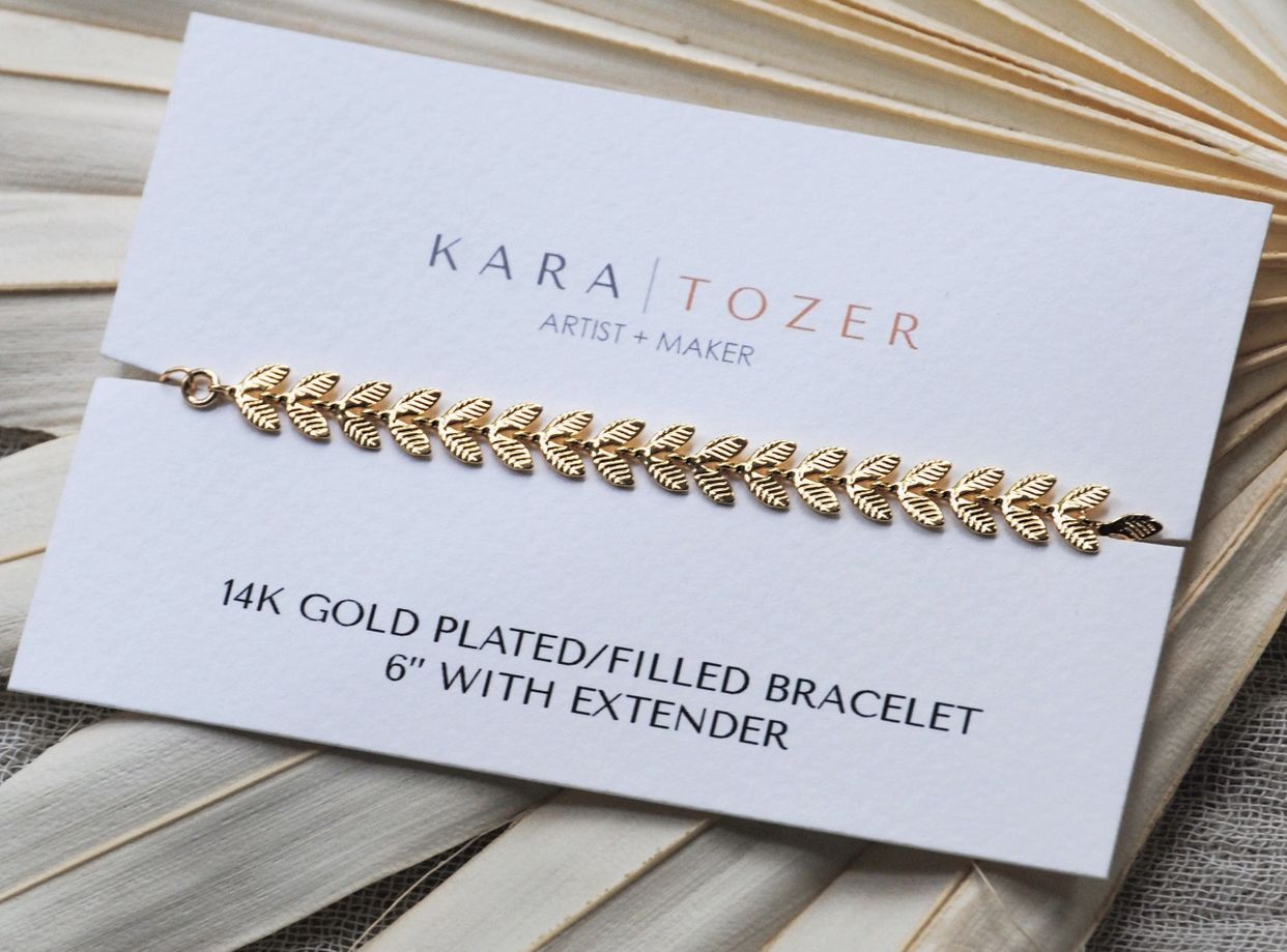 Dainty Leaf Bracelet