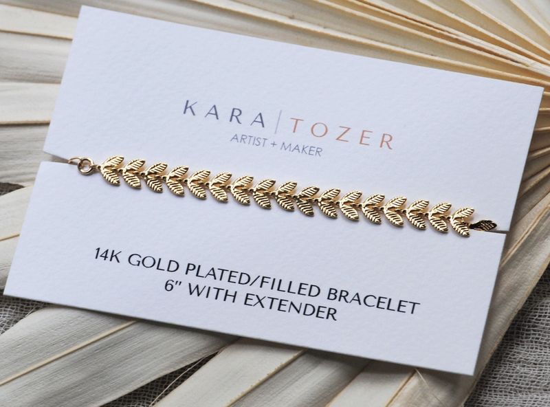 Dainty Leaf Bracelet