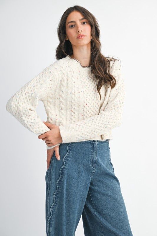 Speckled Knit Sweater