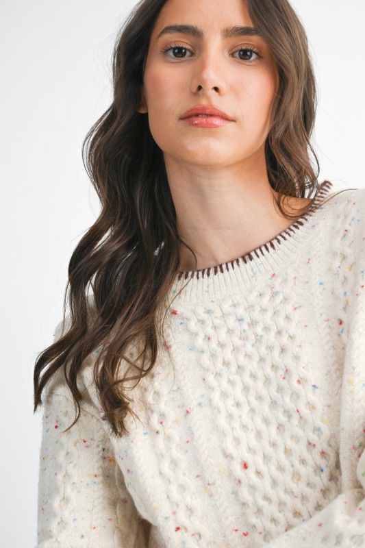 Speckled Knit Sweater