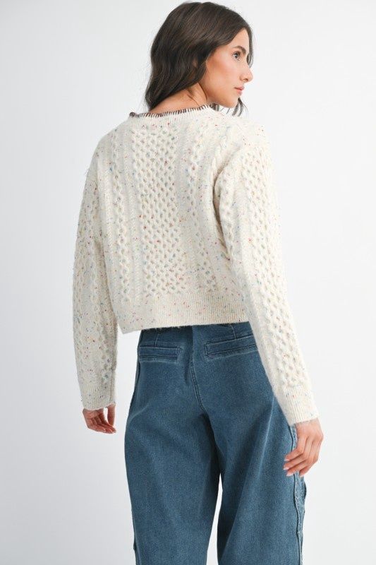 Speckled Knit Sweater