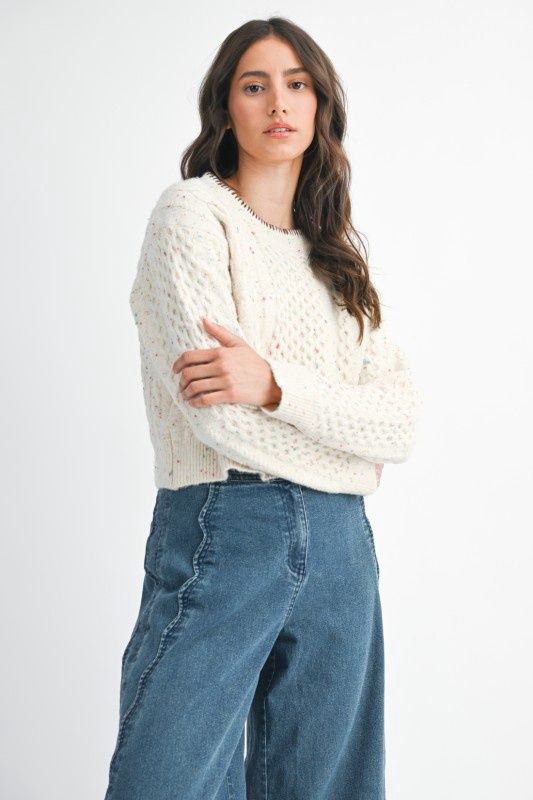 Speckled Knit Sweater