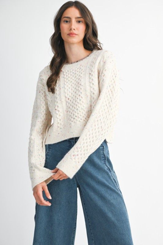 Speckled Knit Sweater