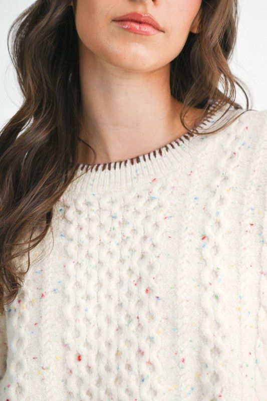 Speckled Knit Sweater