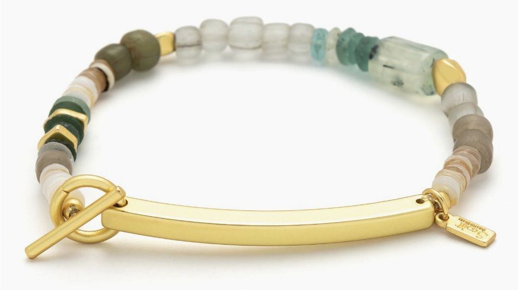 Hidden Message Bracelet - Unstoppable/Chiltonite/Gold