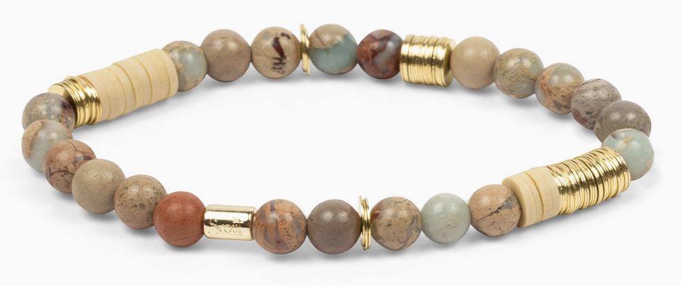 Intermix Stone Stacking Bracelet - Aqua Terra
