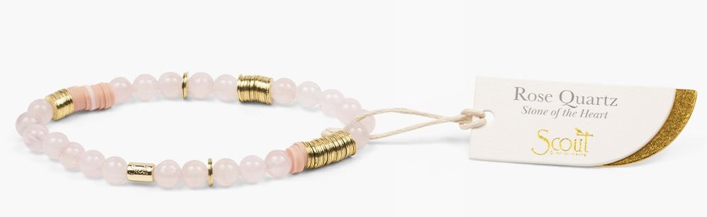 Intermix Stone Stacking Bracelet - Rose Quartz