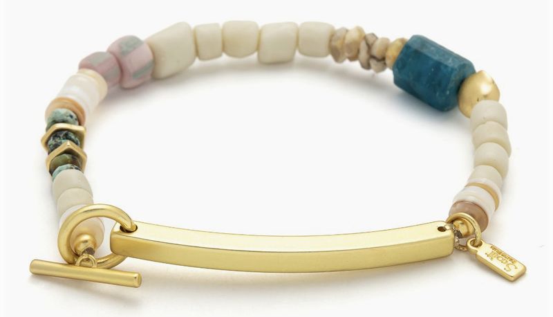 Hidden Message Bracelet - F♥Cking Great/Blue Apatite/Gold