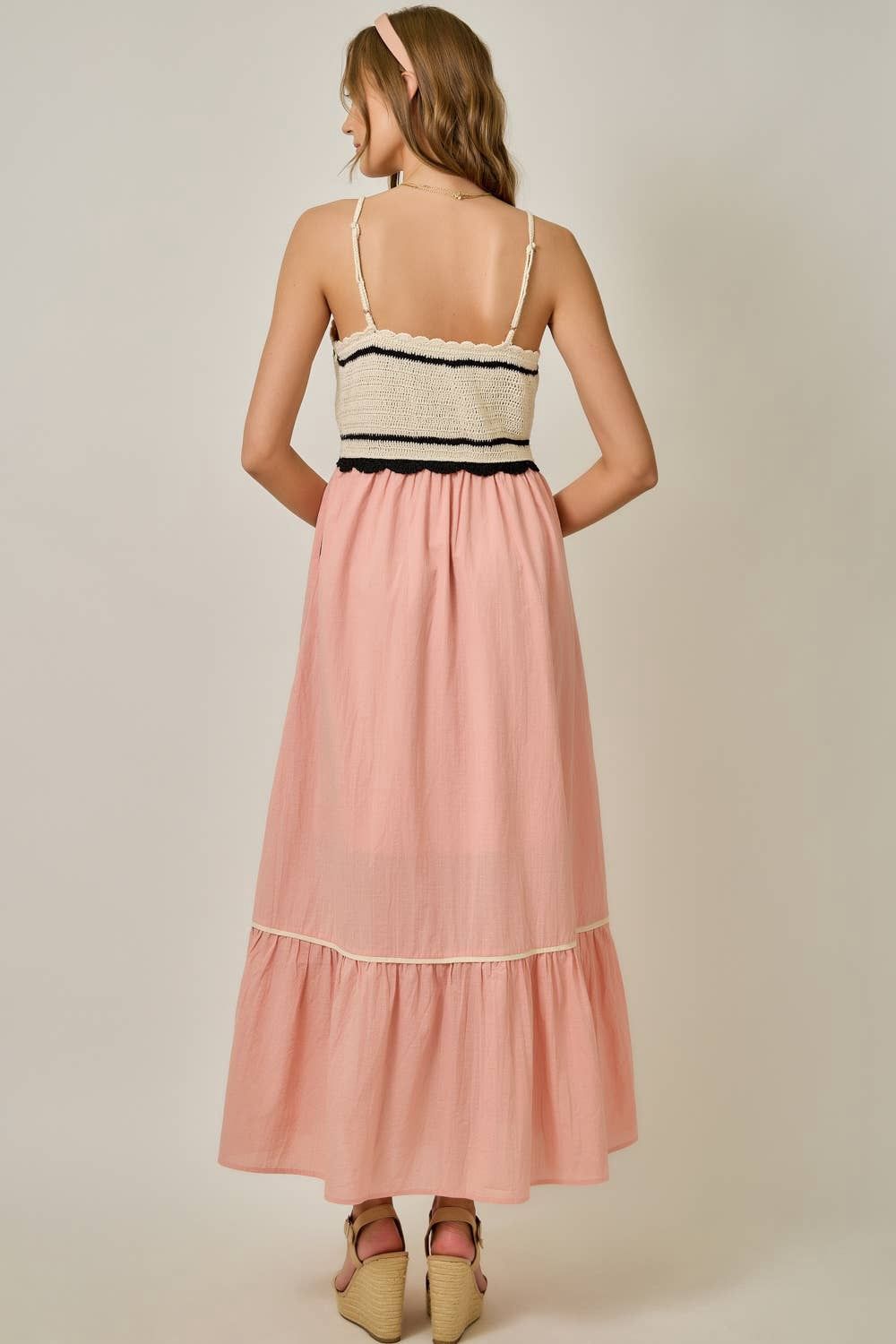Crochet Top Maxi Dress