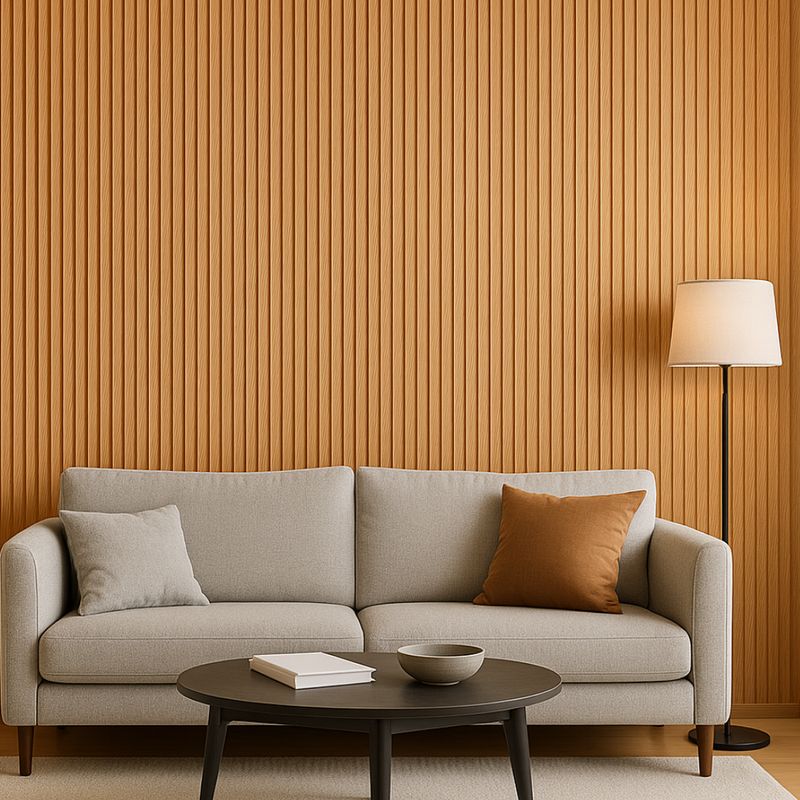 WPC Wood Effect Wave Style Wall Panels