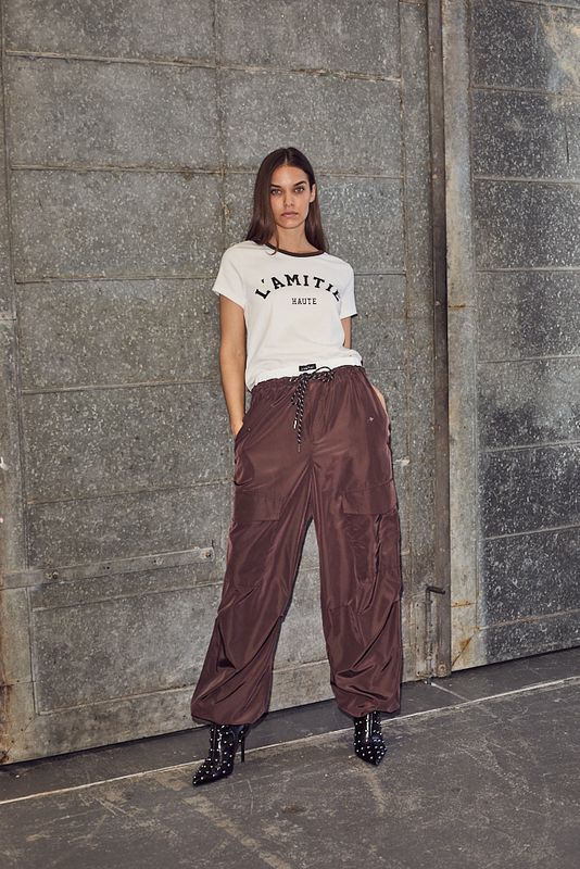 Haute l'Amitié Cargo Pull On Trouser Mocca