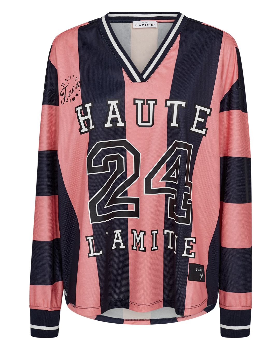 Haute l'Amitié HL24 Football Blouse Navy/Pink