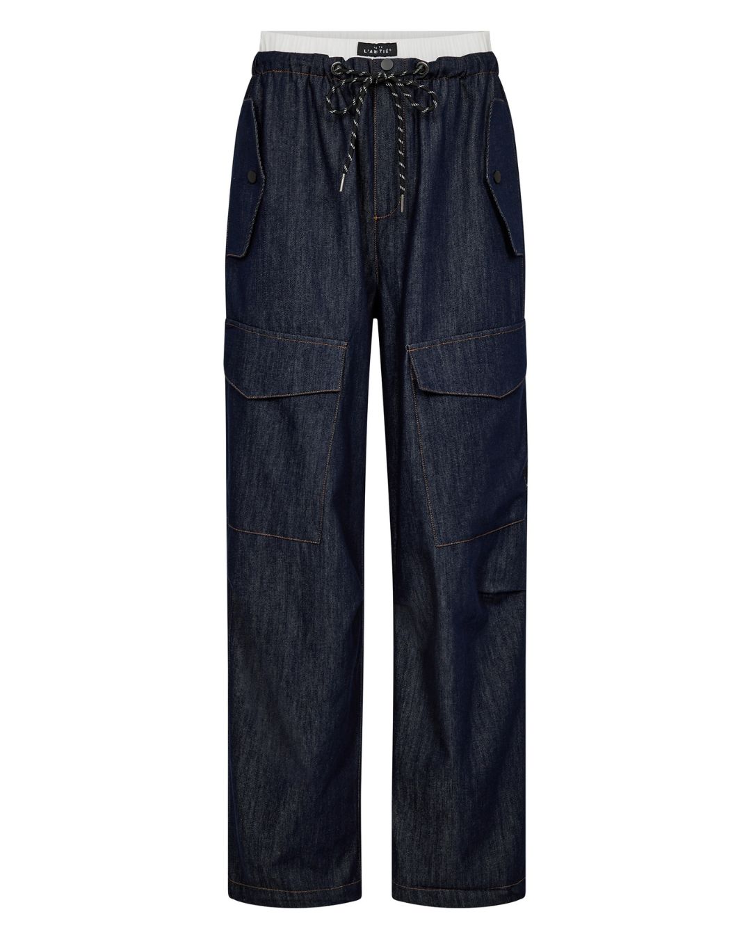 Haute l'Amitié Denim Cargo Trouser Dark Denim