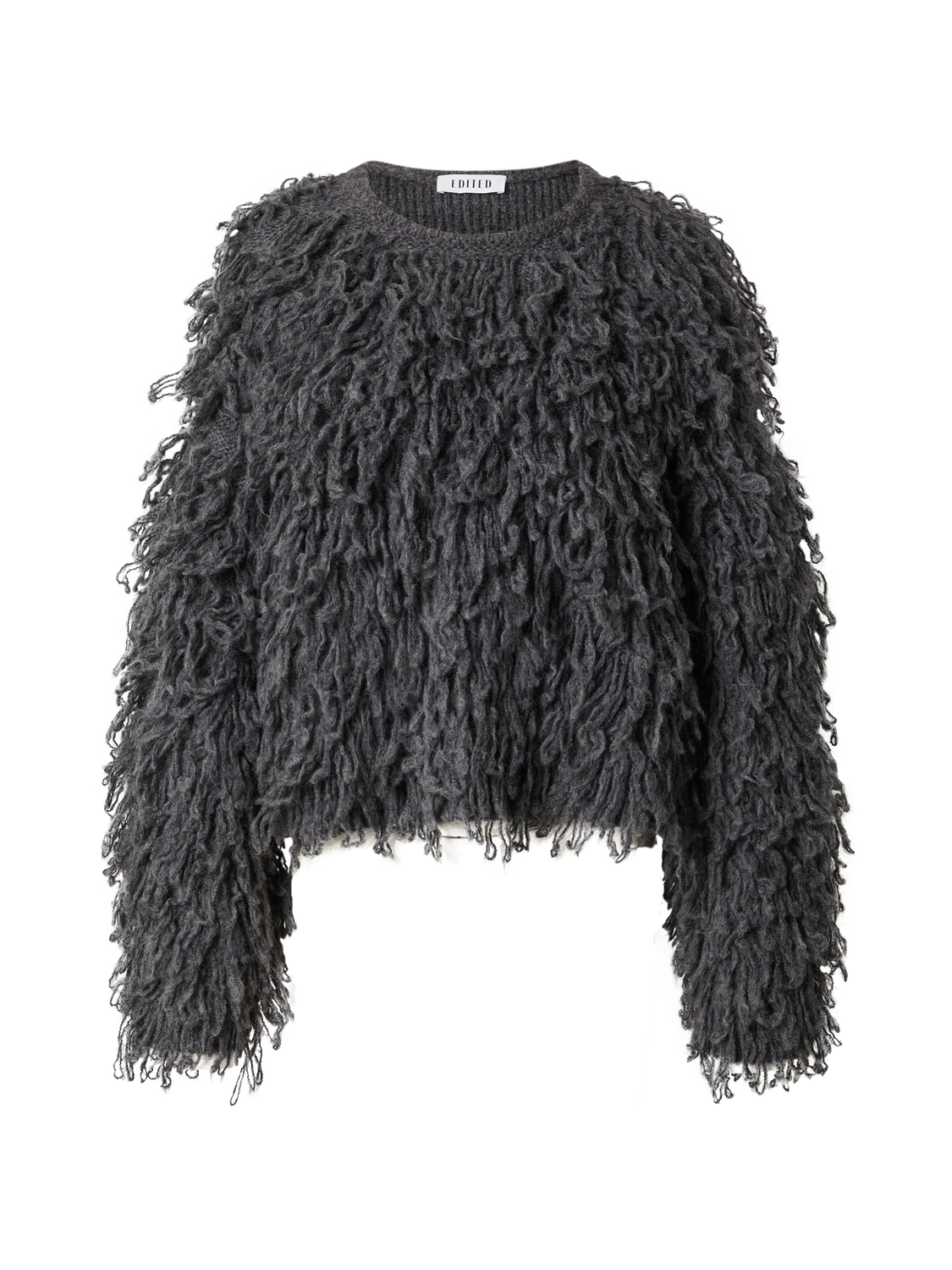 EDITED Bo Alpaca Wool Jumper Dark Grey