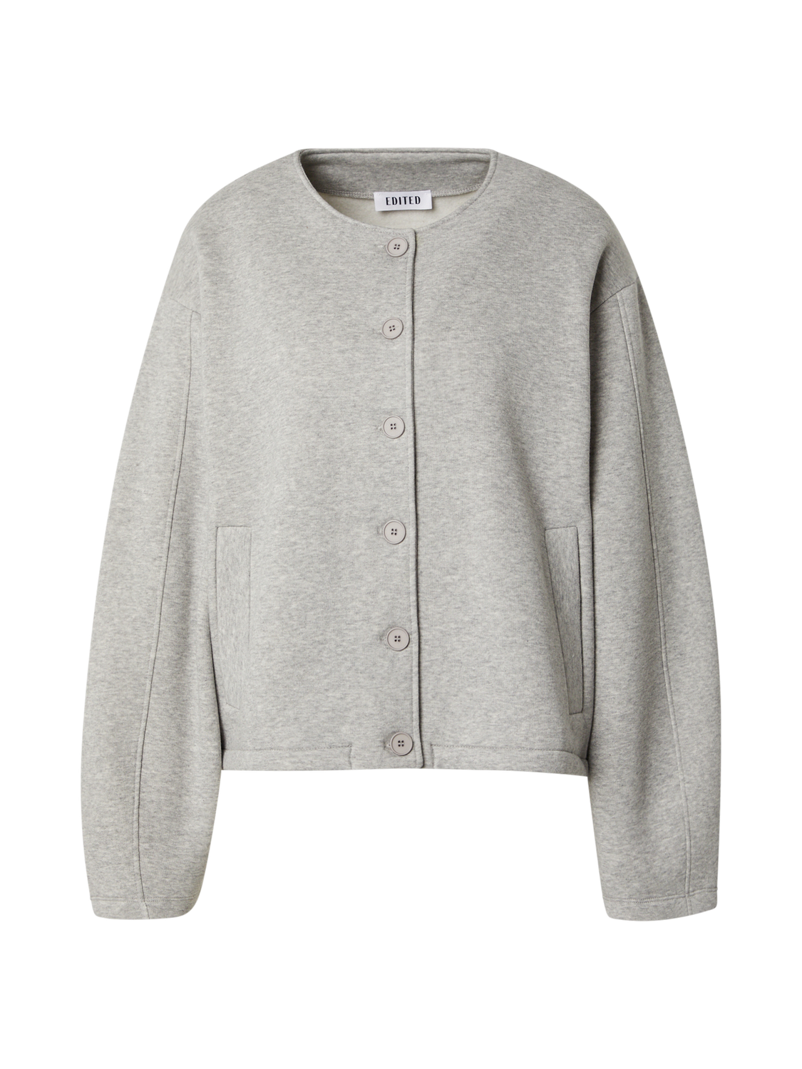 EDITED Jillian Sweat Jacket Grey Melange