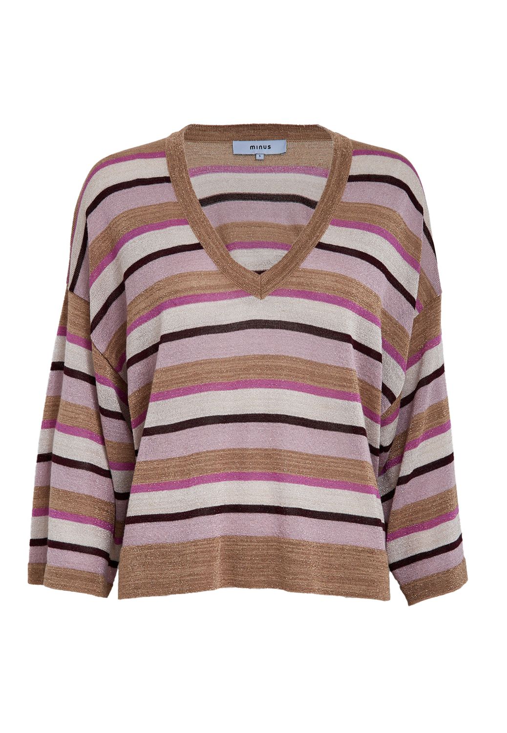 Minus MSJolina Knit Pullover Mauve Orchid Metallic