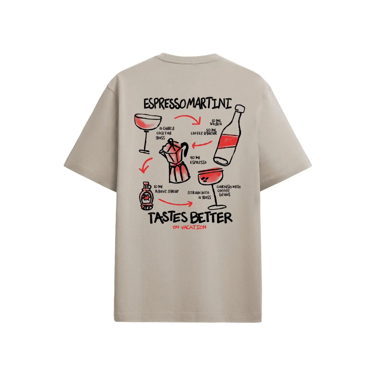 On Vacation Club Espresso T-Shirt