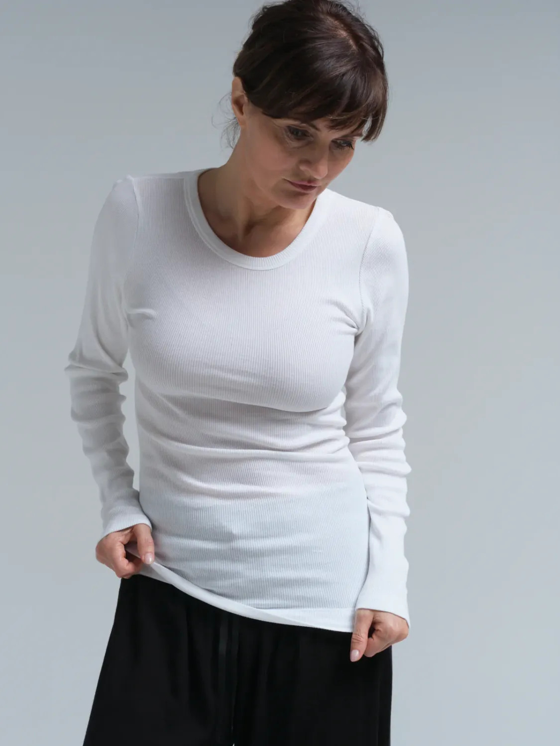 Seamless Basic Longsleeve Allure White