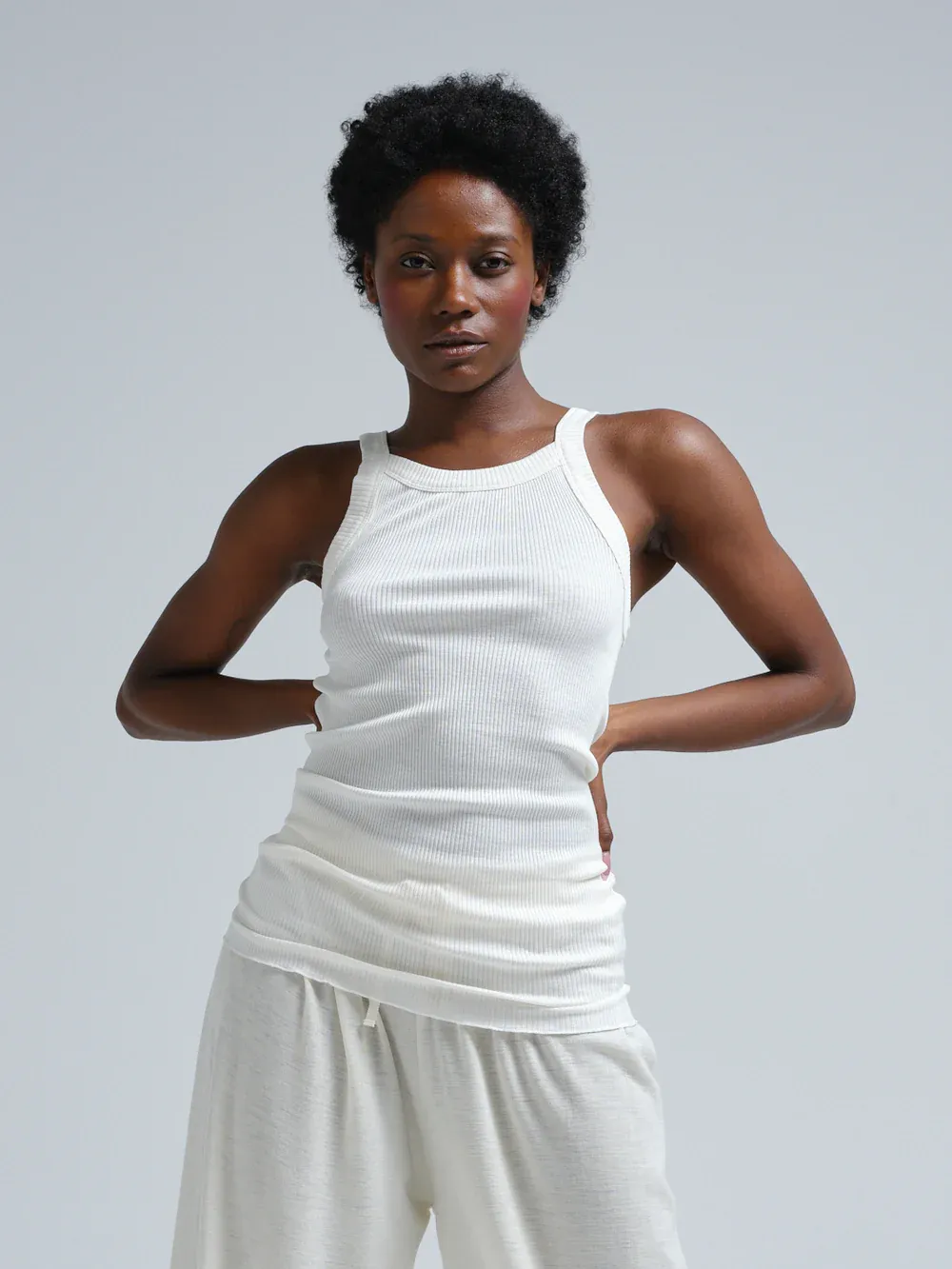 Seamless Basic Top Silky Daze Off-White